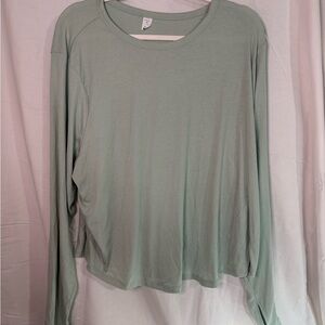 Old Navy Soft Green Long Sleeve Tee